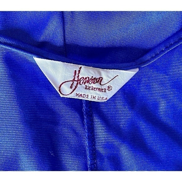 90S Nylon Nightgown Henson Kickernick Royal Blue Size Medium - Picture 7 of 8